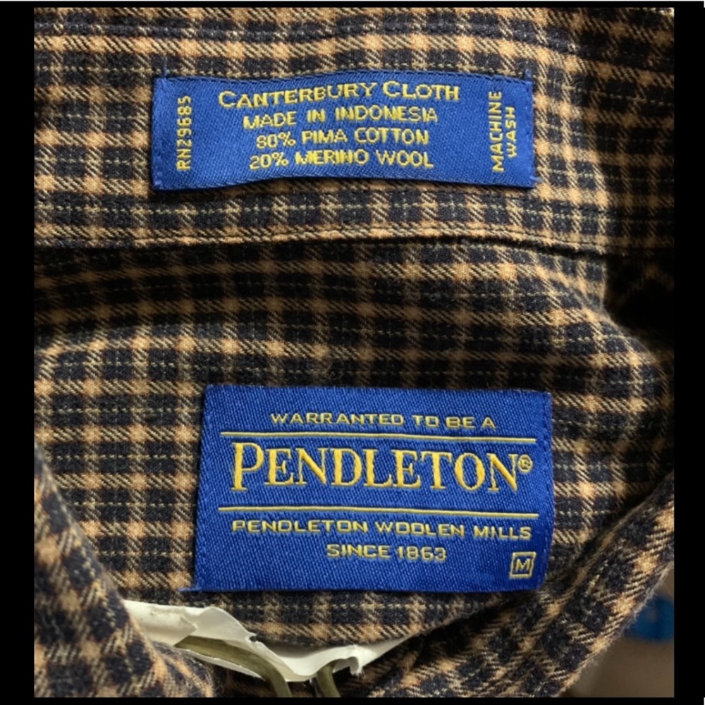 Vintage Pendleton Woolen Flannel Button Down Size… - image 2